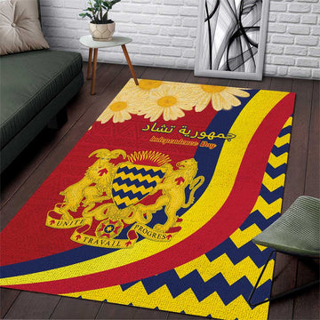 Afro Chad Area Rug Happy 65th of Independence LT15