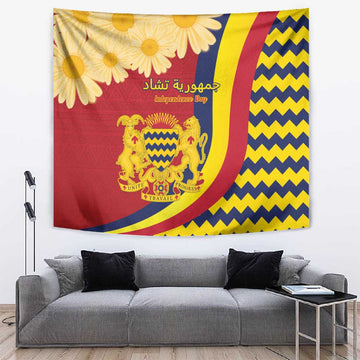 Afro Chad Tapestry Happy 65th of Independence LT15