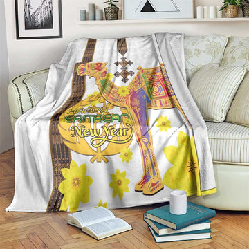 Melkam Enkutatash Eritrean Blanket Camel With Habesha Tilet Pattern LT15