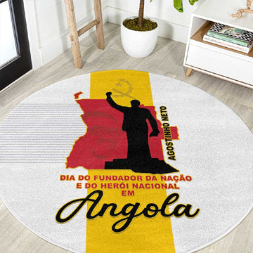 Dia dos Herois Nacionais de Angola Round Carpet 17 de Setembro LT15