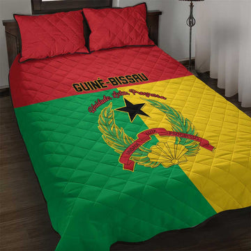 Guinea-Bissau Quilt Bed Set Basic Flag Style LT15