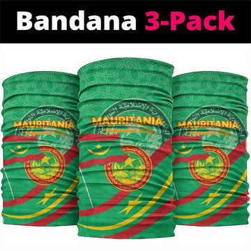 Mauritania Independence Day Neck Gaiter Coat Of Arms With Map LT15