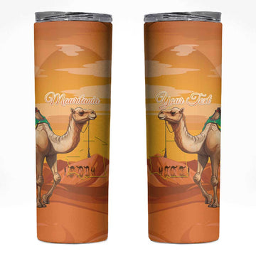 Mauritania Sahara Personalized Skinny Tumbler Camel With Map LT15