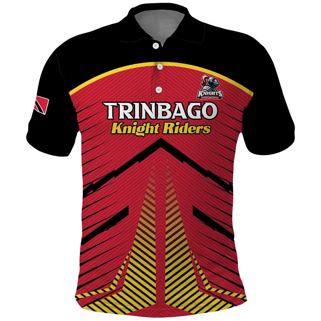 Custom Trinidad and Tobago Cricket Polo Shirt Wave Yuh Flag - Trinbago Strong LT15