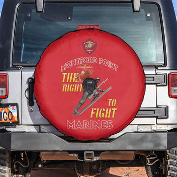 Montford Point Marines Spare Tire Cover The Right To Fight - Red LT15
