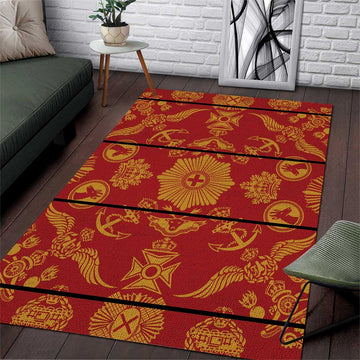 Basotho Blanket Area Rug Lesotho Seanamarena Kharetsa Royal Red LT15