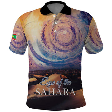 Mauritania Richat Structure Polo Shirt Eyes of the Sahara LT15