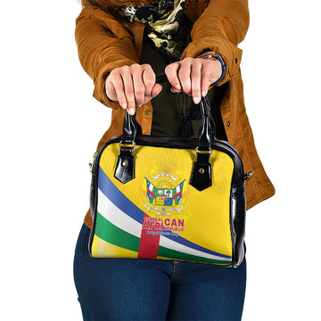 Central African Republic Independence Day Shoulder Handbag Coat Of Arms Proteas LT15