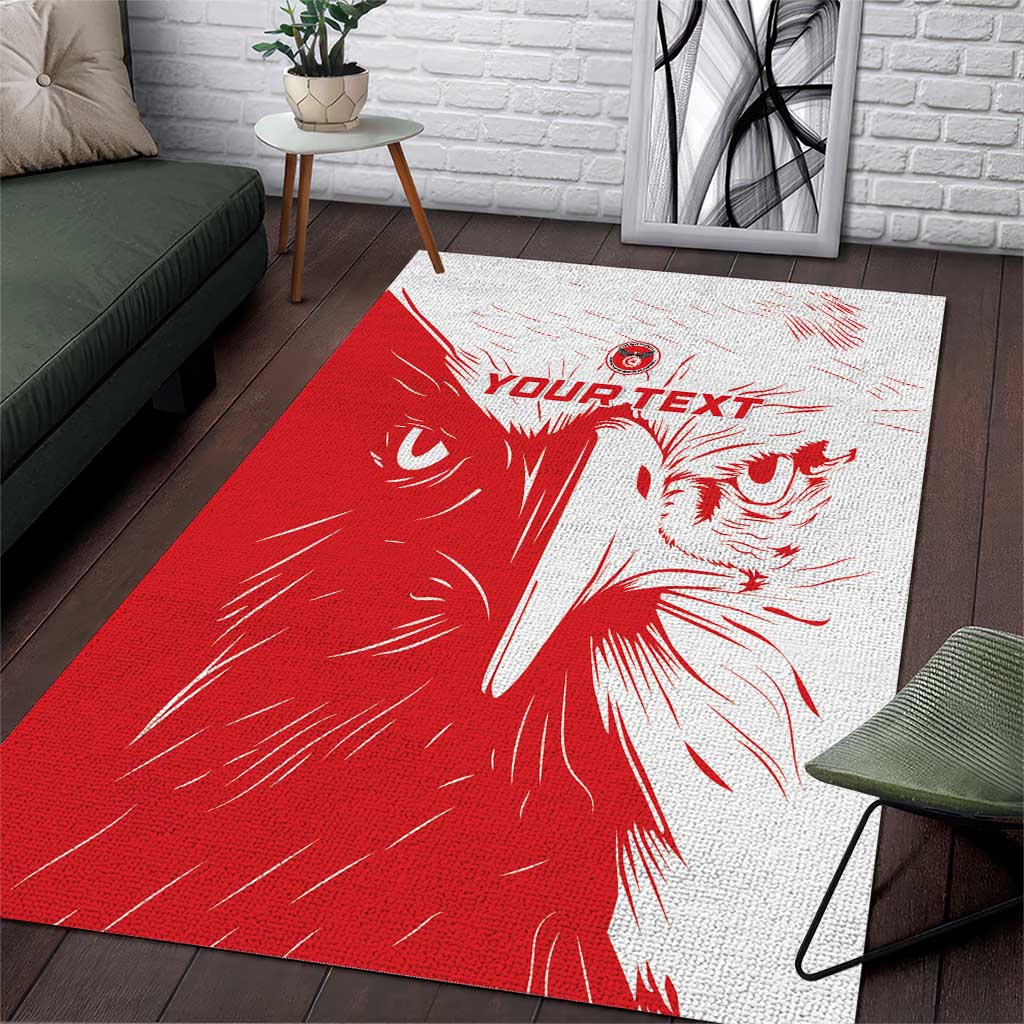 Custom Tunisia Football Area Rug Go Champions LT15