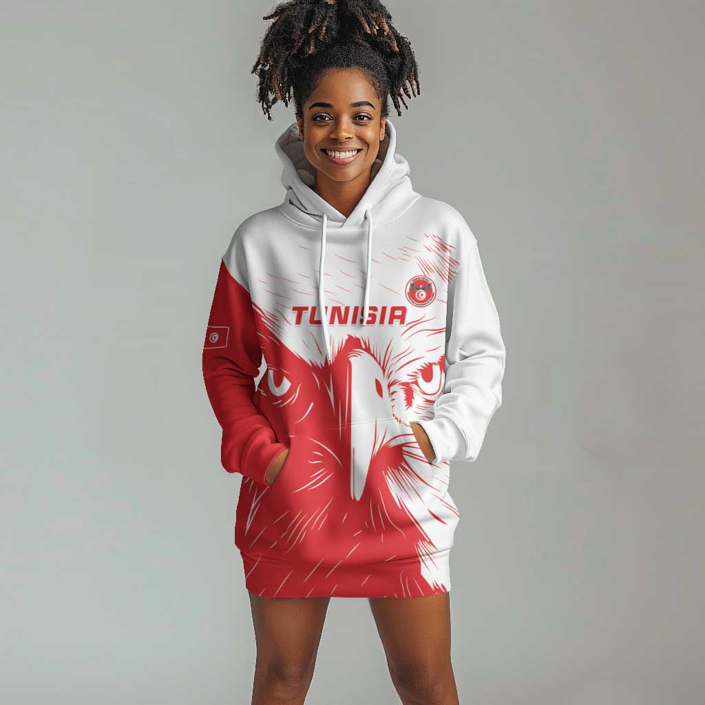 Custom Tunisia Football Hoodie Dress Go Champions LT15