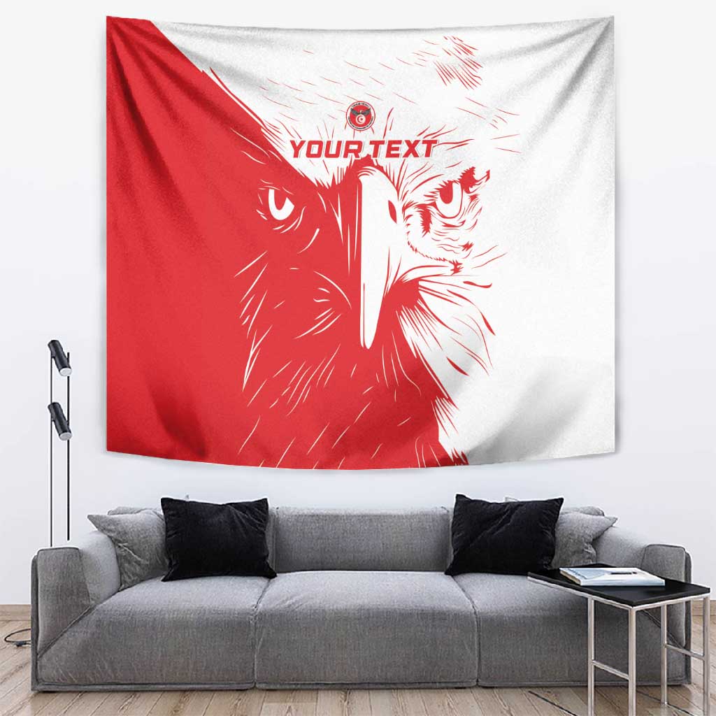 Custom Tunisia Football Tapestry Go Champions LT15