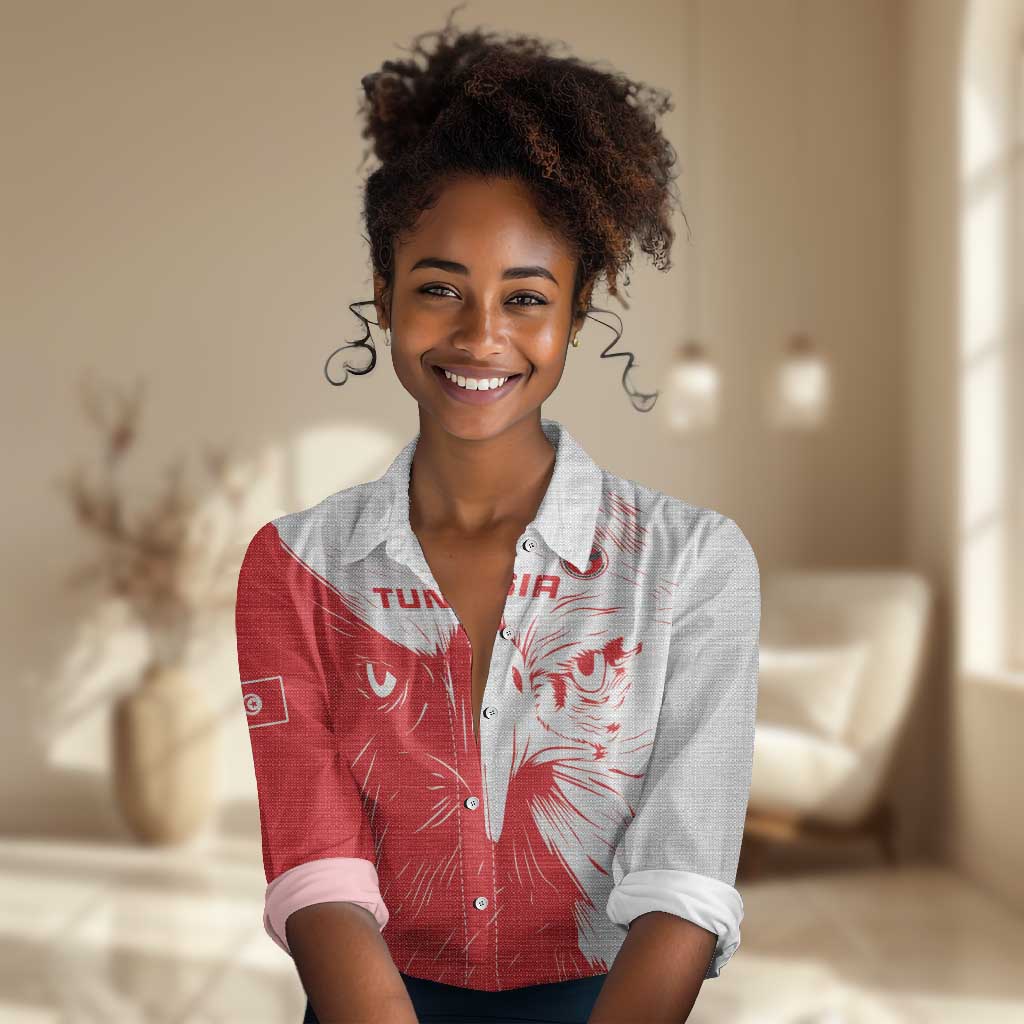Custom Tunisia Football Women Casual Shirt Go Champions LT15