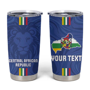 Custom Central African Republic Football Tumbler Cup Allez Les Fauves LT15