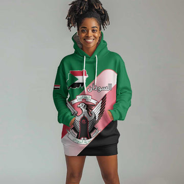 Personalized Sudan Hoodie Dress Coat Of Arms Flag Style LT15