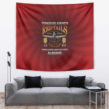 Tuskegee Red Tails Airmen Tapestry WWII Legacy Tribute LT15