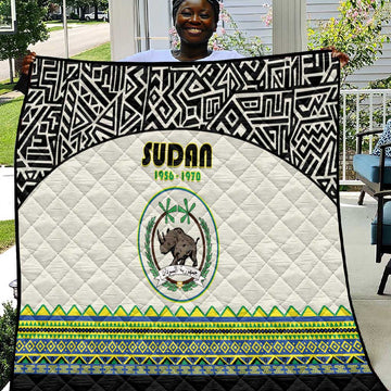 Sudan Quilt Coat Of Arms 1956-1970 With African Pattern LT15