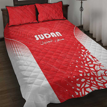 Sudan Football Quilt Bed Set Yalla Falcons of Jediane LT15