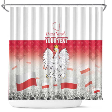 Polish Flag Day Personalized Shower Curtain Duma Narodu 2nd May LT17