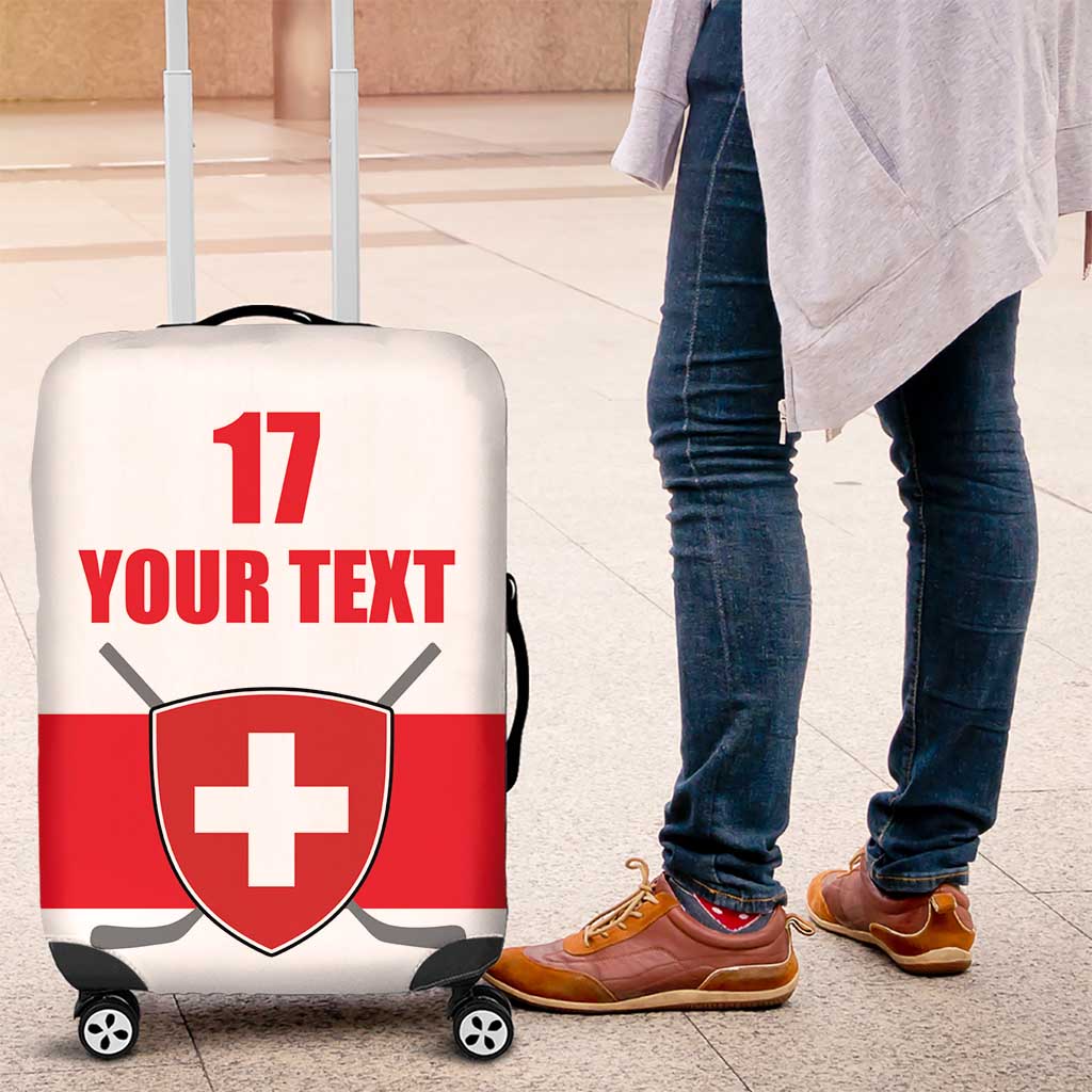 Custom Switzerland Ice Hockey Luggage Cover Come on La Nati LT17