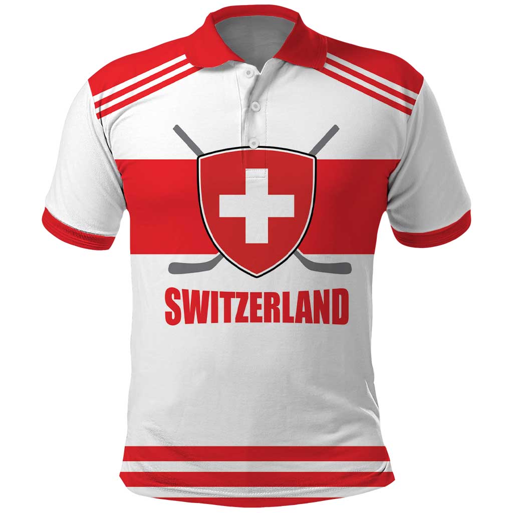 Custom Switzerland Ice Hockey Polo Shirt Come on La Nati LT17