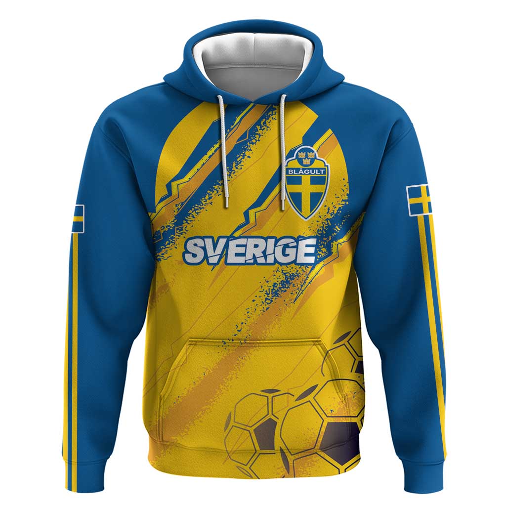 Custom Sweden Football Hoodie Sporty Style LT17