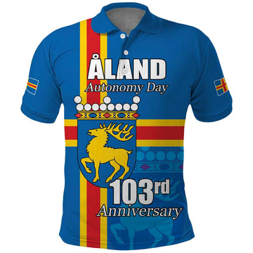 Aland's Autonomy Day Polo Shirt 103rd Anniversary LT17