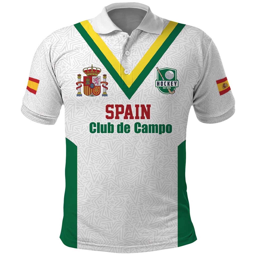 Custom Spain Field Hockey Polo Shirt Club de Campo Sporty Style LT17