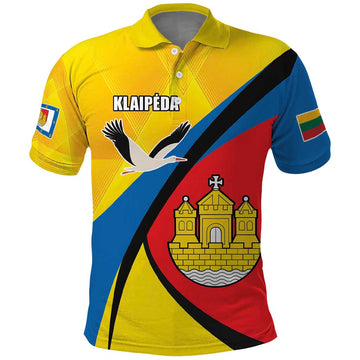 Lithuania Klaipeda Country Polo Shirt Klaipedos Apskritis Coat of Arms LT17