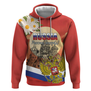 Personalized Russia Day 12th June Hoodie Red Square Moscow LT17