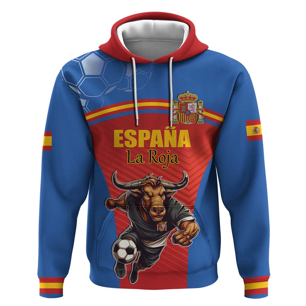 Custom Spain Football Go Champions Hoodie Sporty Style with Bull Mascot LT17