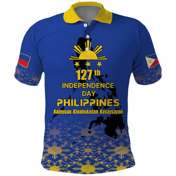 Philippines Independence Day Polo Shirt Kalayaan Kinabukasan Kasaysayan LT17