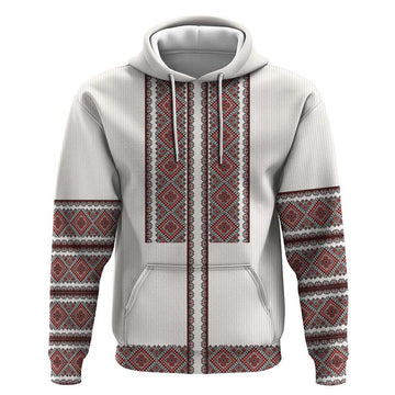 Ukraine Vyshyvanka Day Hoodie Ukrainian Folk Seamless LT17