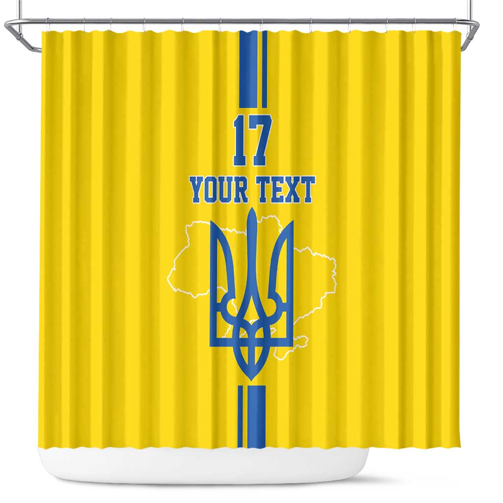 Custom Ukraine Football Shower Curtain Yellow Style LT17
