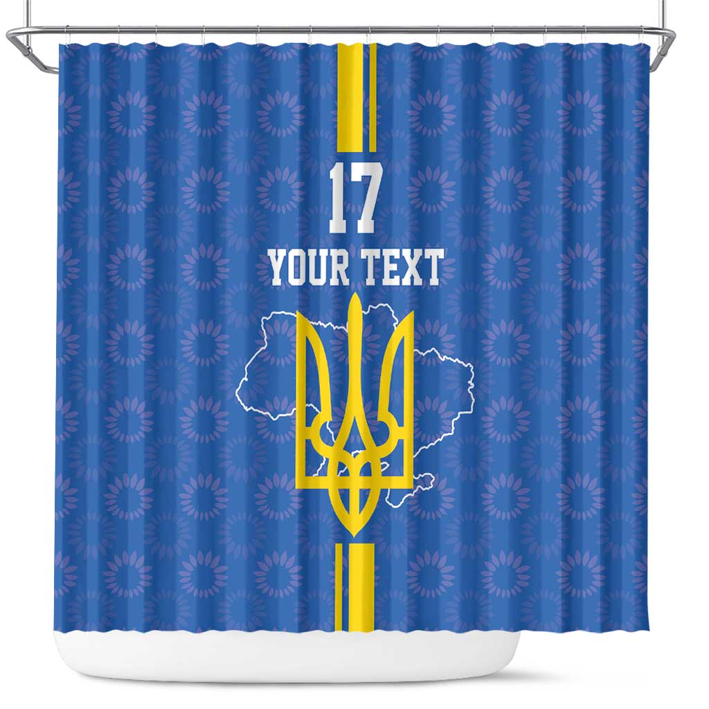 Custom Ukraine Football Shower Curtain Blue Style LT17