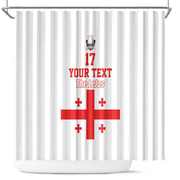 Custom Georgia Rugby We are Champions Shower Curtain Sporty Style with The Lelos LT17