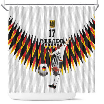 Custom Germany Football Shower Curtain Sporty Style LT17