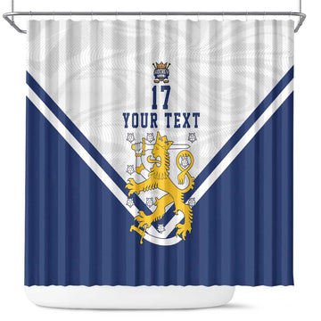 Custom Finland Ice Hockey We are Champions Shower Curtain Sporty Style Come on Leijonat LT17