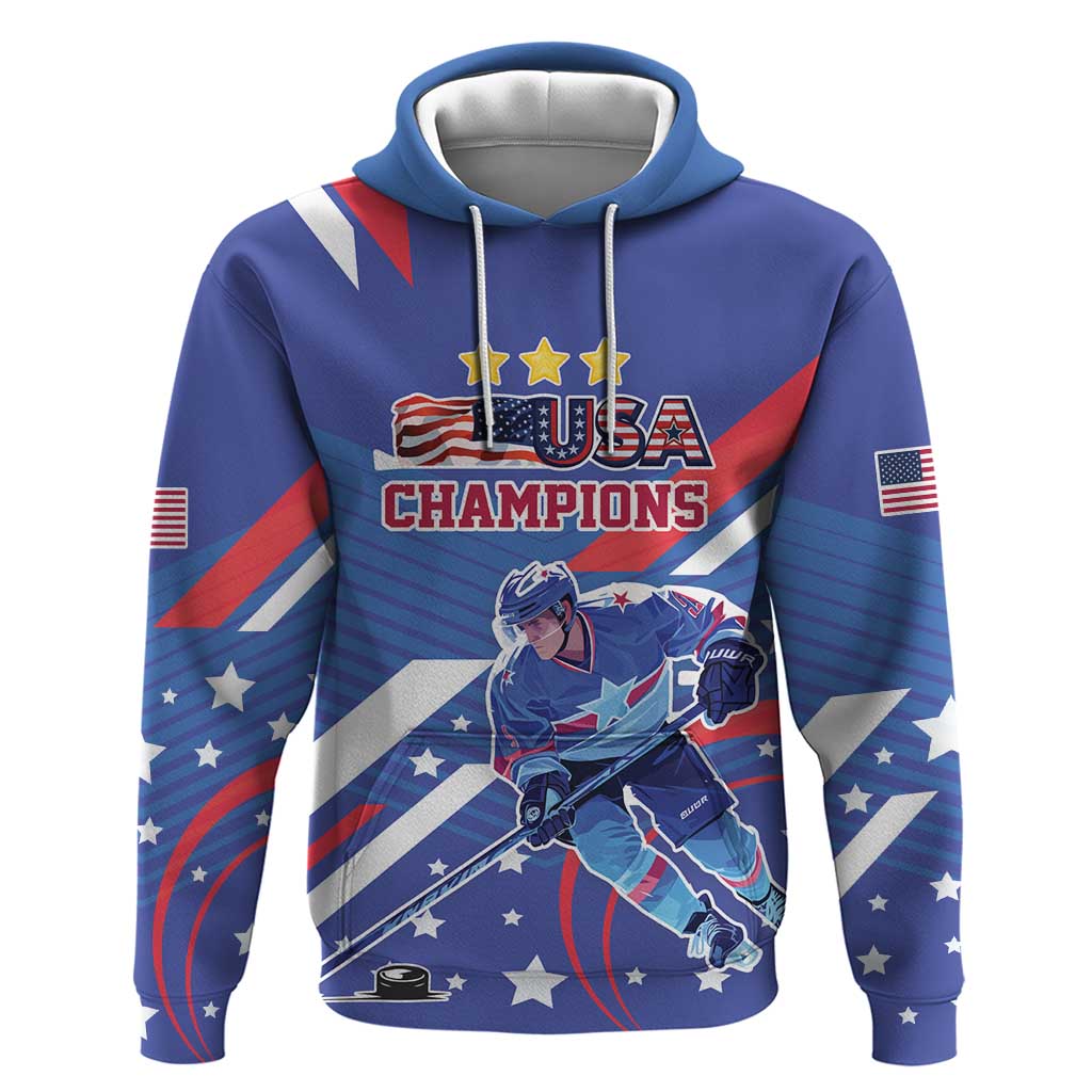 Custom United States Ice Hockey Hoodie USA Go Champions Sporty Style LT17