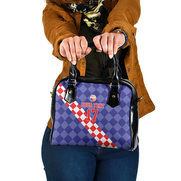 Custom Croatia Basketball Shoulder Handbag Sporty Style LT17