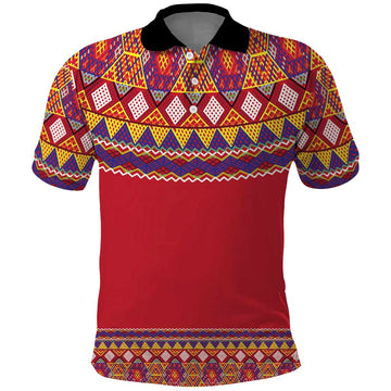 Greenland National Costumes Polo Shirt Inuit Kalaallisuut style LT17