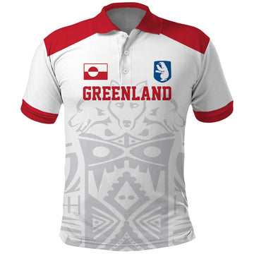 Custom Greenland Football Polo Shirt Polar-Bamserne 2022 Version LT17