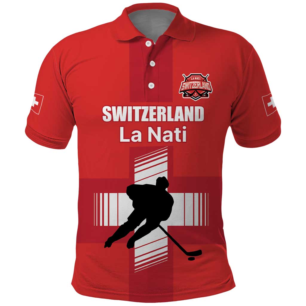 Custom Switzerland Ice Hockey Polo Shirt La Nati Go Champions LT17