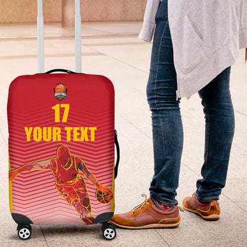 Custom Espana Basketball Spain Luggage Cover Baloncesto Come on La Roja Red Style LT17