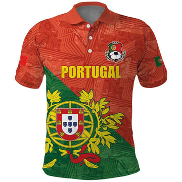 Custom Portugal Football Polo Shirt Sporty Style LT17
