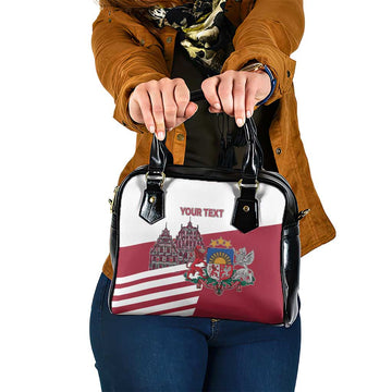 Personalized Riga Town Hall Square Latvia Shoulder Handbag Coat of Arms LT17