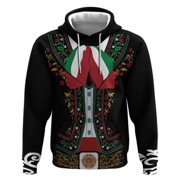 Mexico Cinco de Mayo Hoodie Charro Suit Style LT17