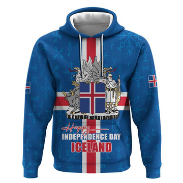 Iceland Icelandic National Day Hoodie Happy 81th Anniversary LT17