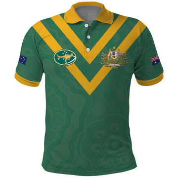 Custom Australia Rugby Polo Shirt Sporty Style LT17