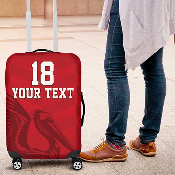 Custom Sint Maarten Football Red Version Luggage Cover Go Champion LT18