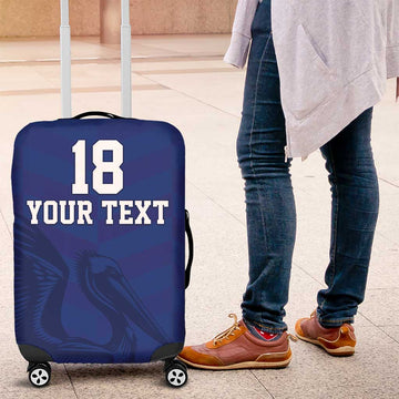 Custom Sint Maarten Football Blue Version Luggage Cover Go Champion LT18